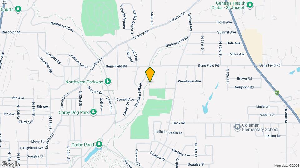 2509 Homestead Ln Map and Location Details