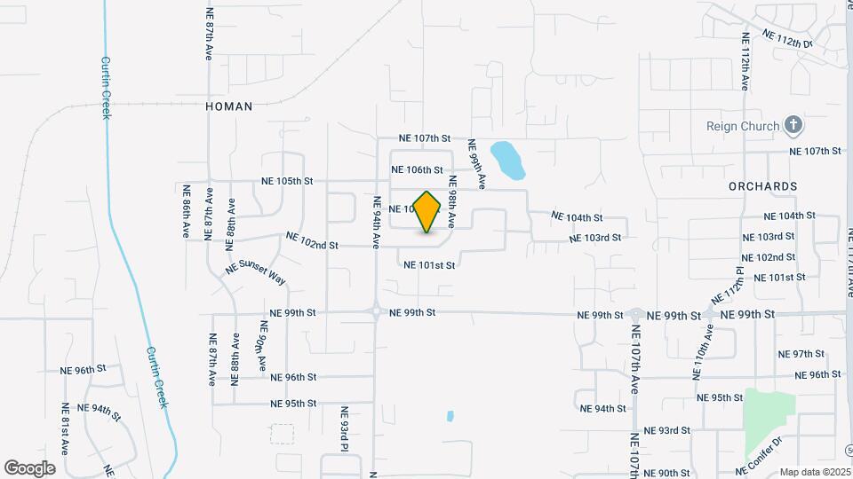 9610 NE 102nd St Map and Location Details