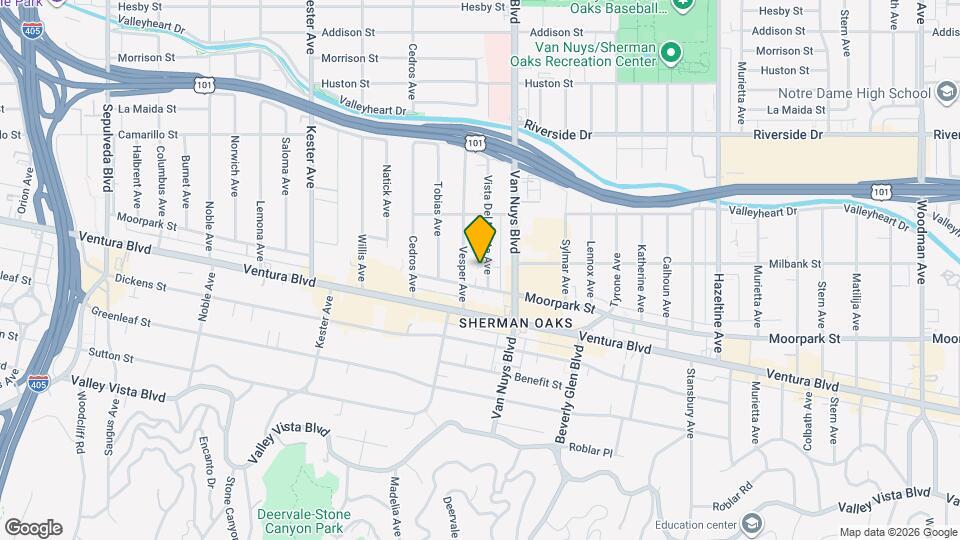 4455 Vista Del Monte Ave Map and Location Details