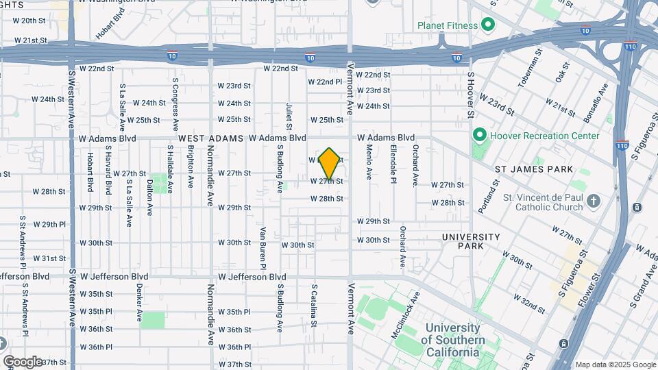1442 W 27th St Mapa y Detalles de la Ubicación