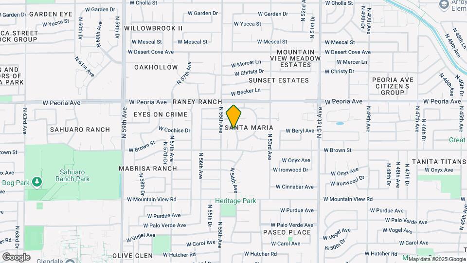 10402 N 54th Dr Map and Location Details