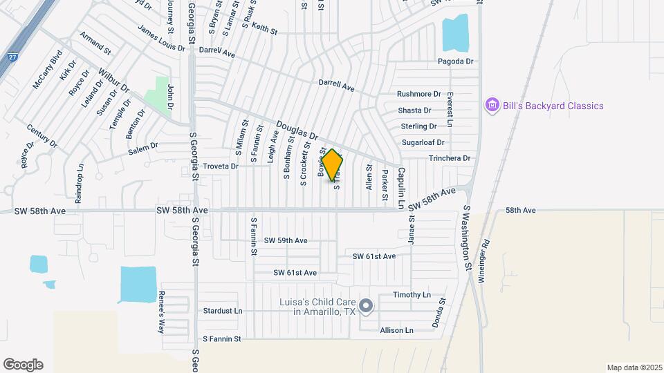 5222 S Travis St Map and Location Details