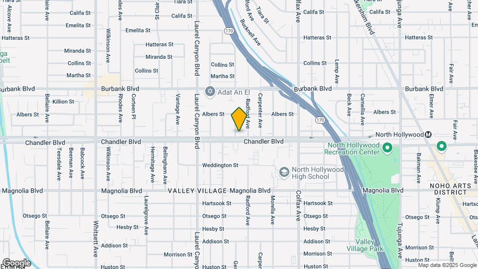 5404 Gentry Ave Map and Location Details
