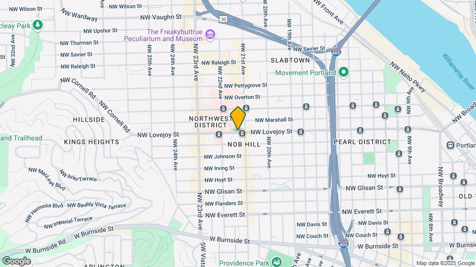 2132 NW Lovejoy St Map and Location Details