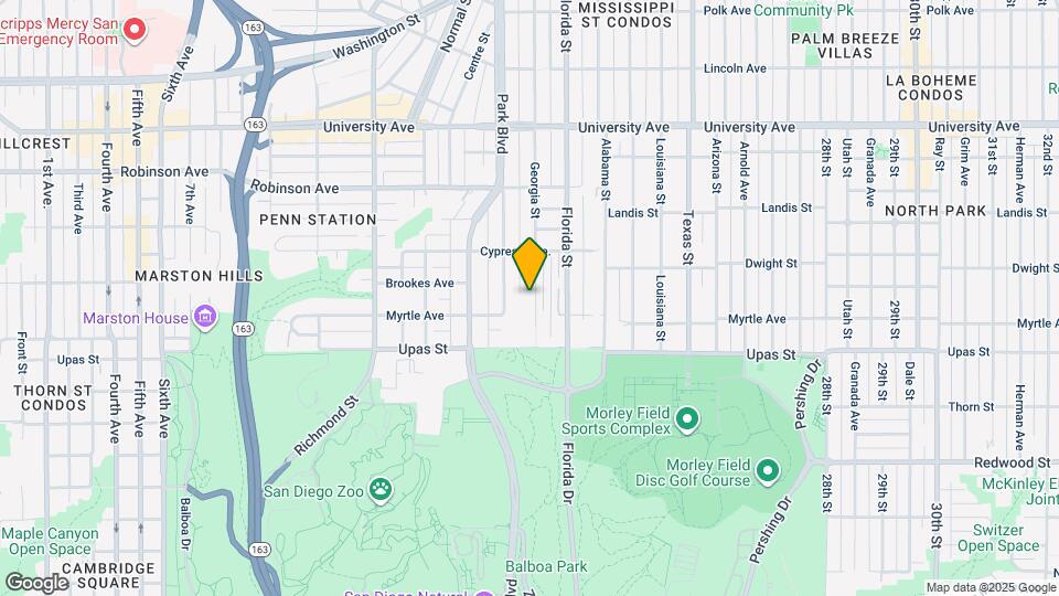 3526 Georgia St Map and Location Details