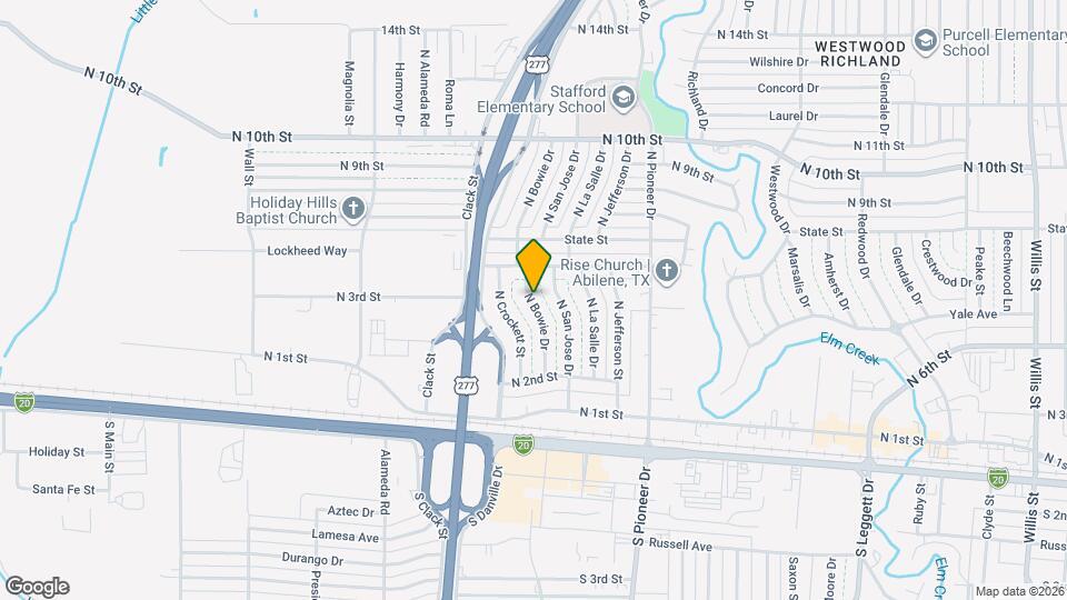 525 N Bowie Dr Mapa y Detalles de la Ubicación