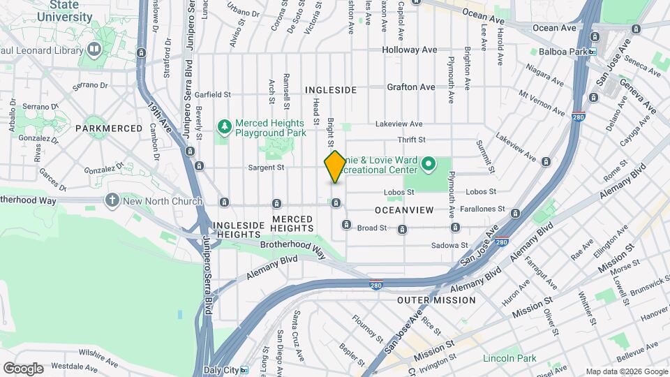 242 Bright St Map and Location Details