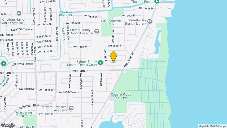 7821 SW 183rd Ter Map and Location Details