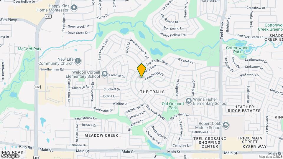 1838 Crowbridge Dr Map and Location Details