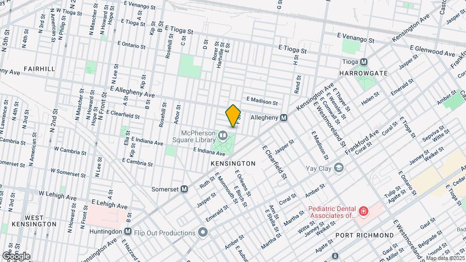 659 E Clearfield St Map and Location Details