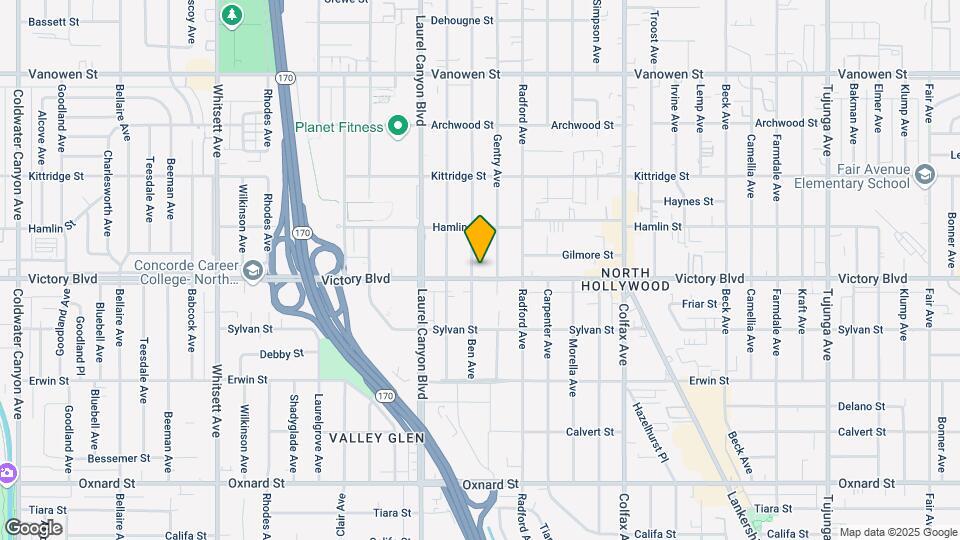 6402 Ben Ave Map and Location Details