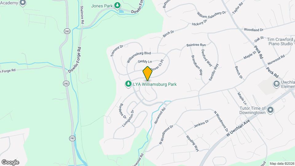 929 N York Dr Map and Location Details