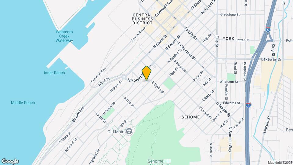 825 N Garden St Map and Location Details