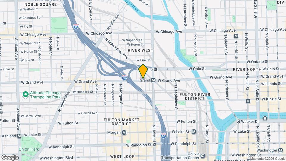 842 W Grand Ave Map and Location Details