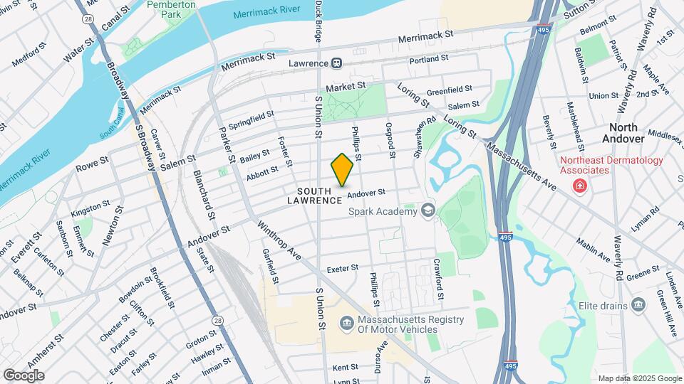 162 Andover St, Unit 1st floor Map and Location Details