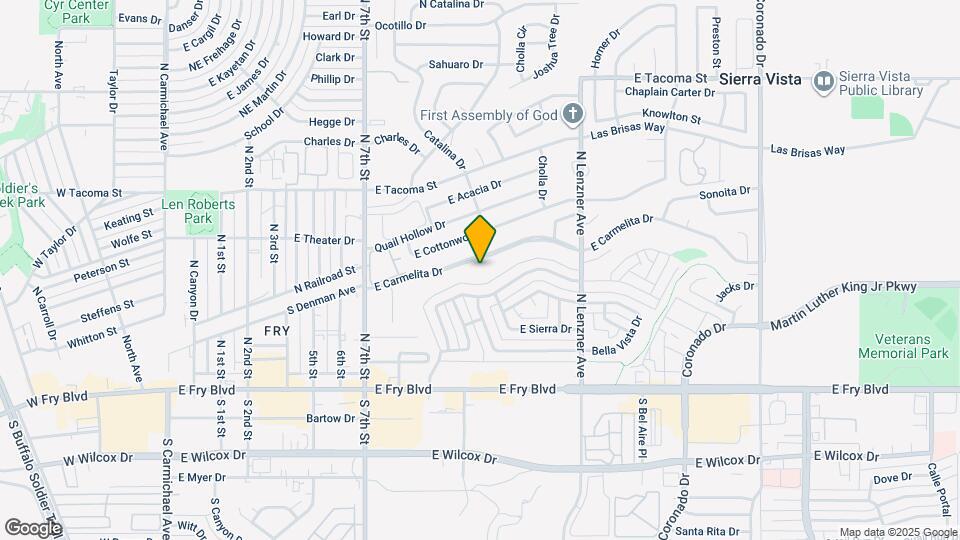 1140 E Carmelita Dr Map and Location Details