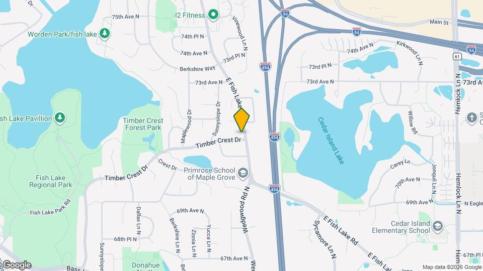13350 Timber Crest Dr Map and Location Details