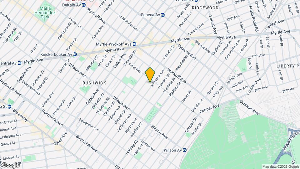 1419 Jefferson Ave Map and Location Details