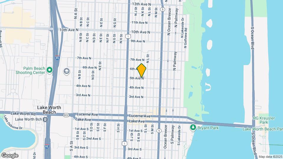 430 N K St Map and Location Details