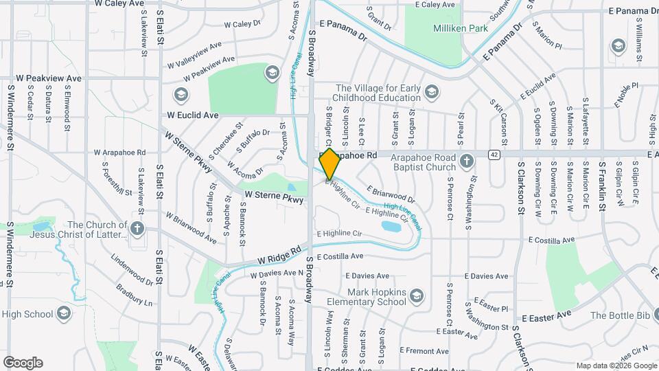 100 E Highline Cir Map and Location Details