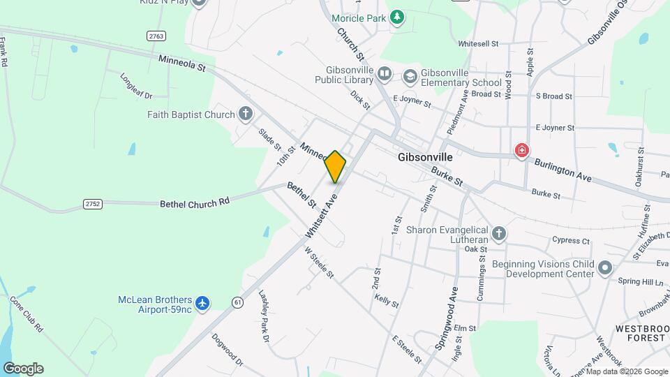 416 Whitsett Ave Map and Location Details