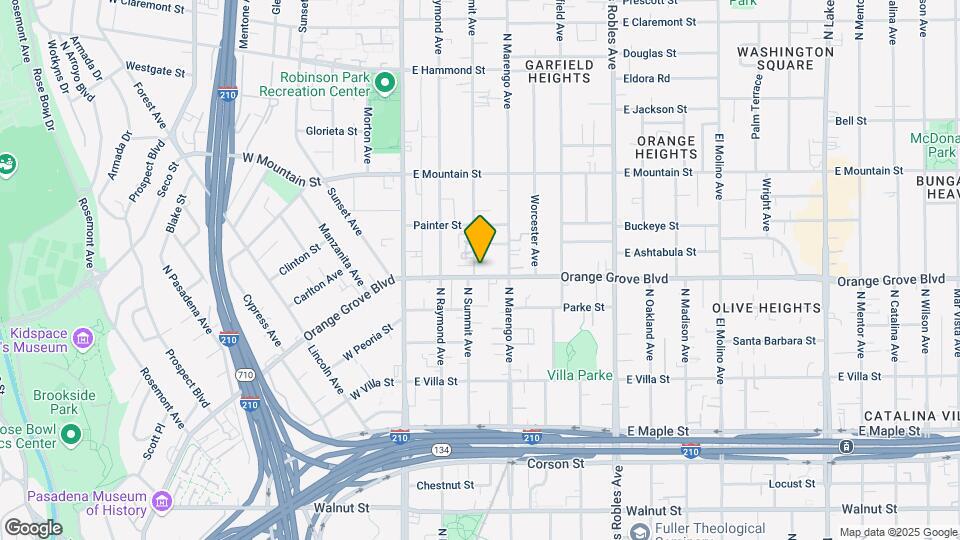 151 Orange Grove Blvd Map and Location Details