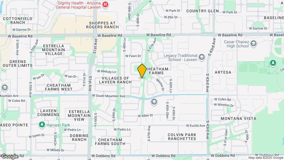 8119 S 47th Ln Map and Location Details