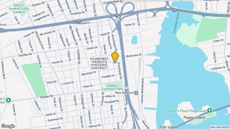 1272 Pleasant St Map and Location Details
