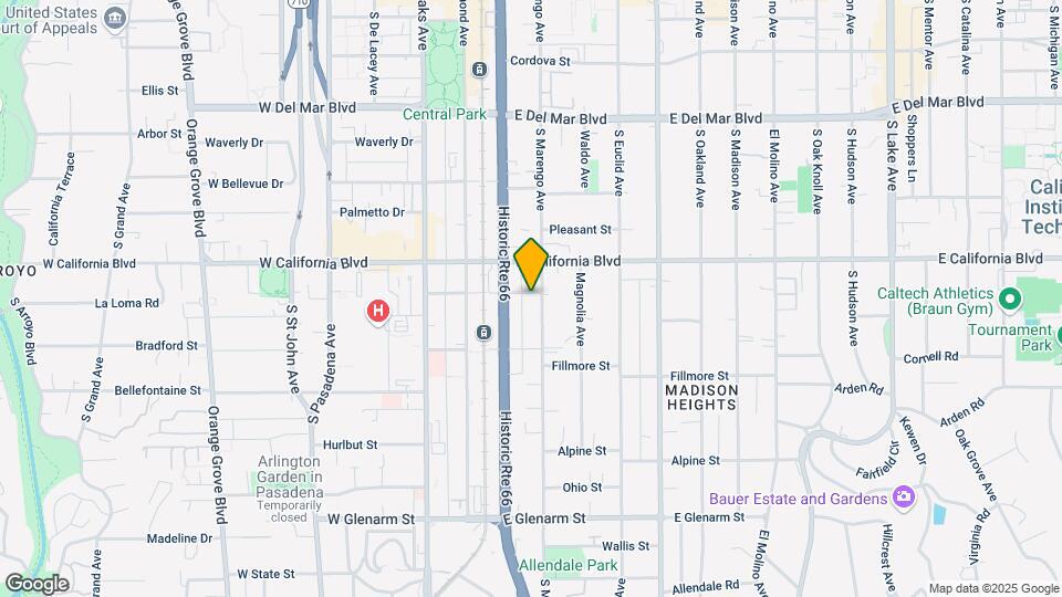645 S Marengo Ave Map and Location Details