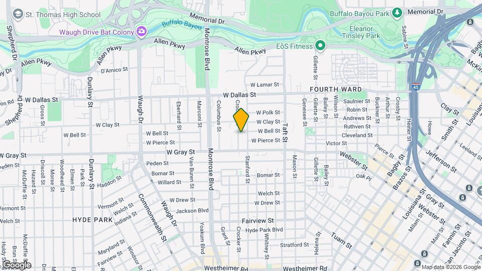 1405 Crocker St, Unit A Map and Location Details