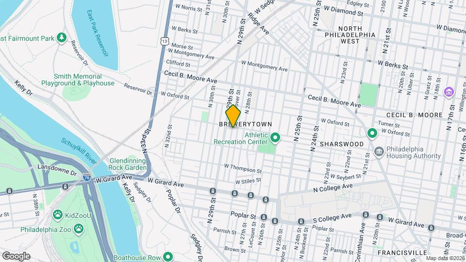 1451 N Dover St Map and Location Details