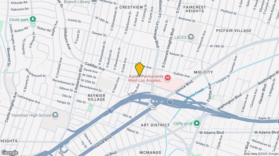 2050 S Garth Ave, Unit 2050 S Garth Ave Map and Location Details