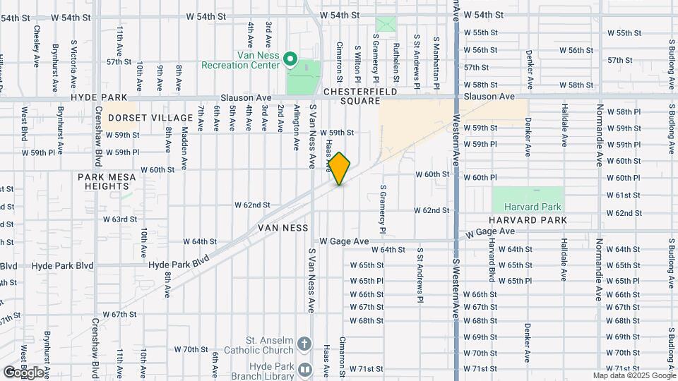 6033 Cimarron St Map and Location Details