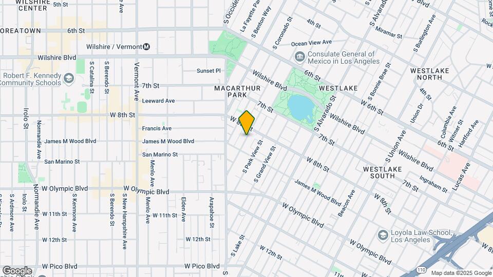 842 S Carondelet St Map and Location Details