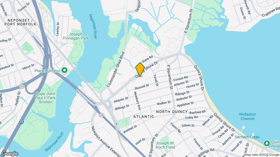 165 Quincy Shore Dr, Unit C21 Mapa y Detalles de la Ubicación