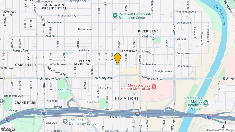 1250 9th St, Unit Unite #1 Map and Location Details