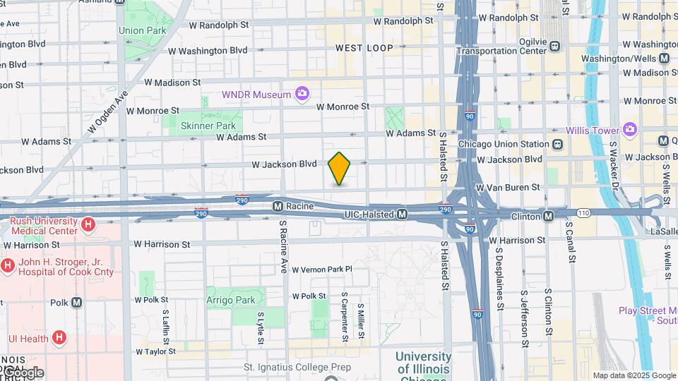 1043 W Van Buren St Map and Location Details