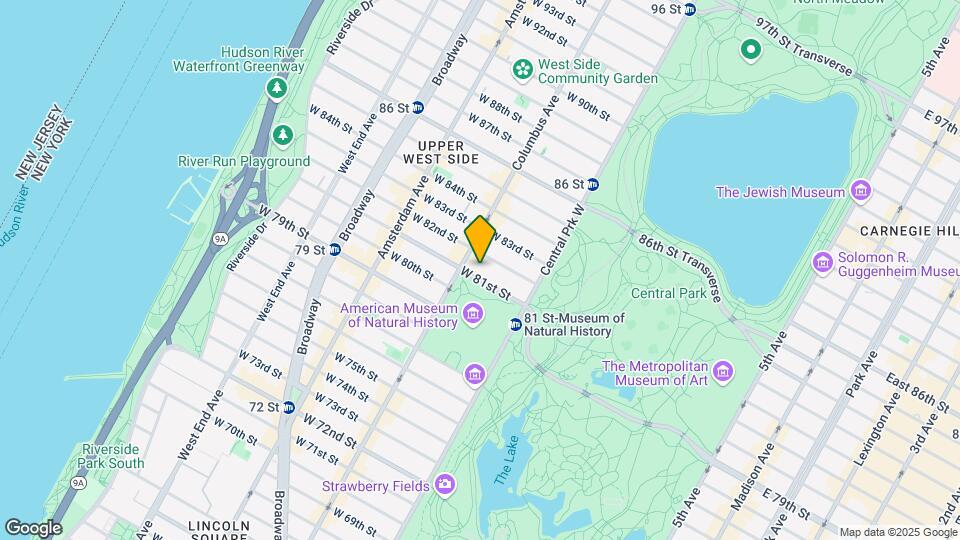 45 W 81st St Map and Location Details