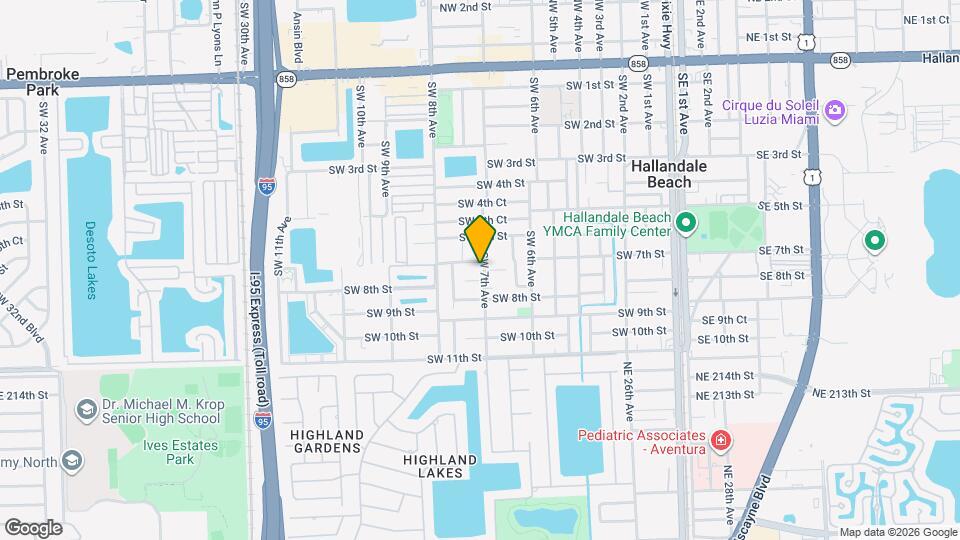 708 SW 7th Ave Map and Location Details