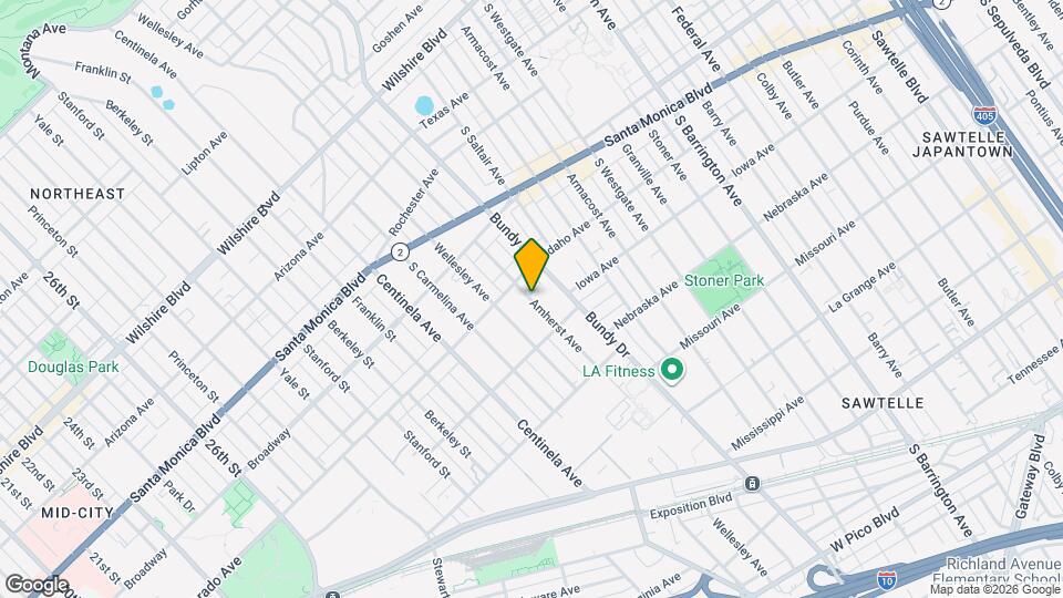 1618 Amherst Ave Map and Location Details