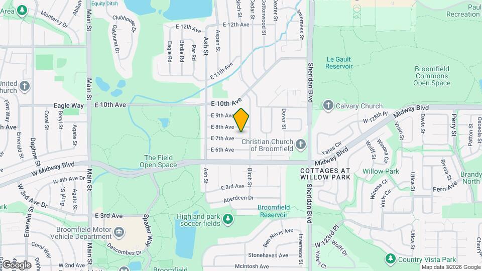 975 E 7th Ave Map and Location Details