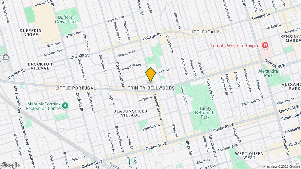 260 Ossington Ave Map and Location Details