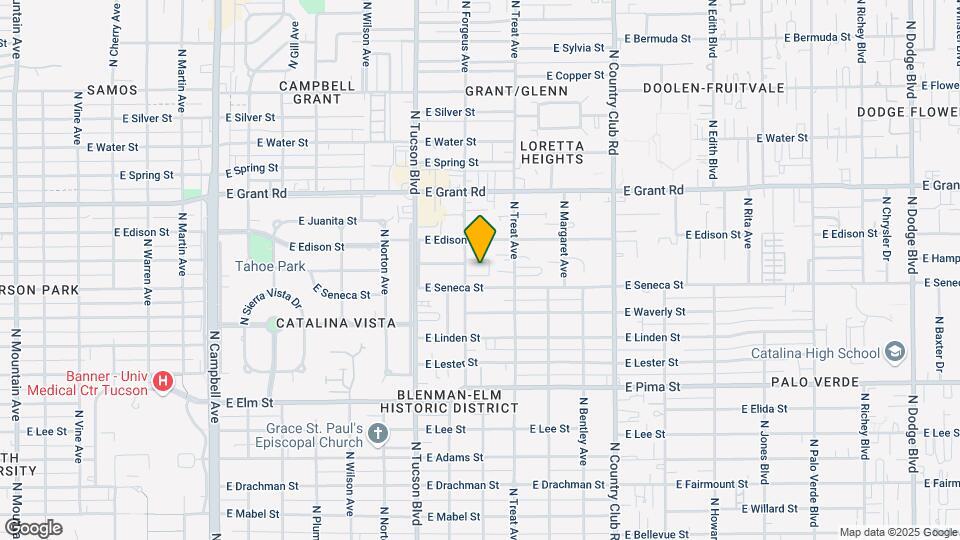 2120 N Forgeus Ave Map and Location Details