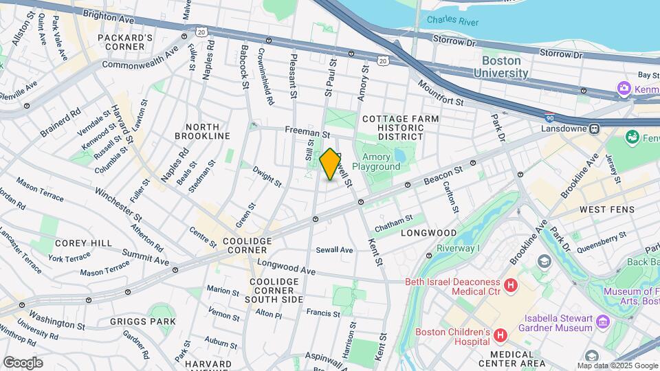 23 Parkman St, Unit 2 Map and Location Details