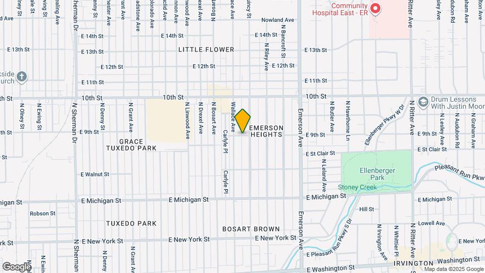 4817 E 9th St Map and Location Details