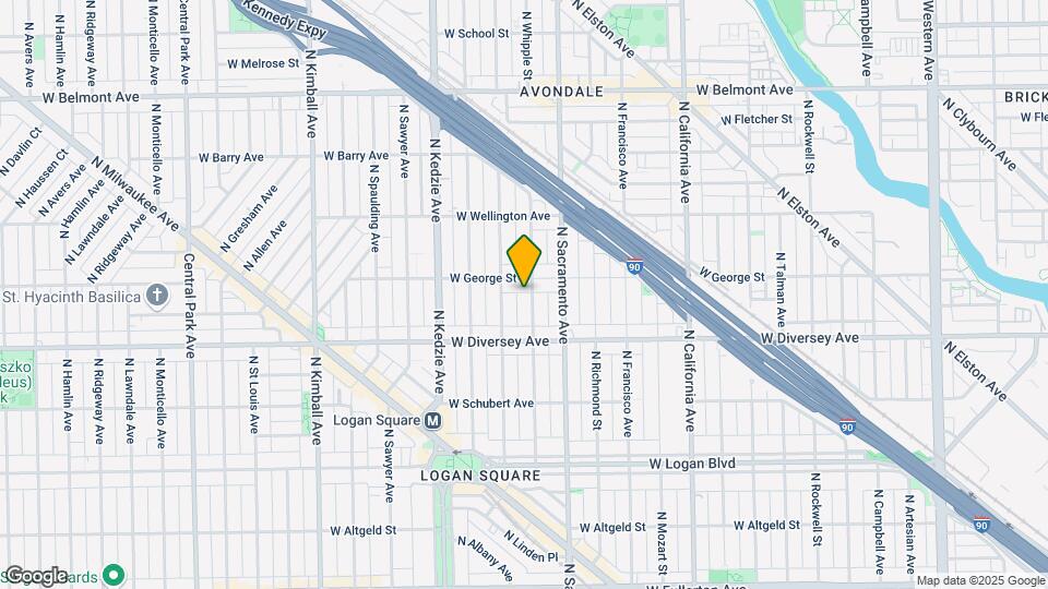 2844 N Whipple St Map and Location Details