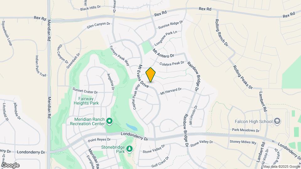 10597 Mount Evans Drive Map and Location Details