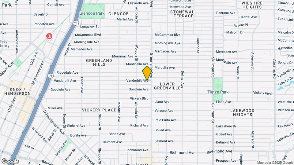 5634 Vanderbilt Ave Map and Location Details