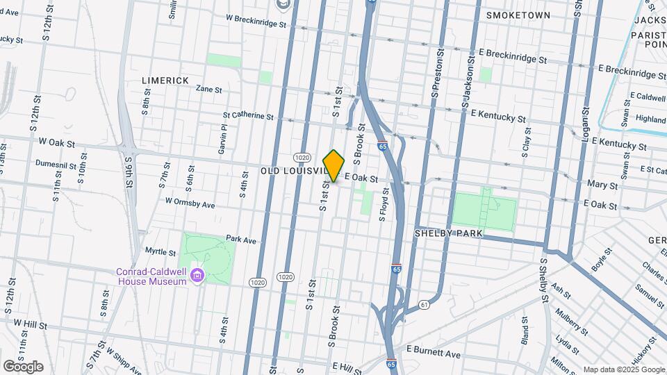 1215 S 1st St Map and Location Details