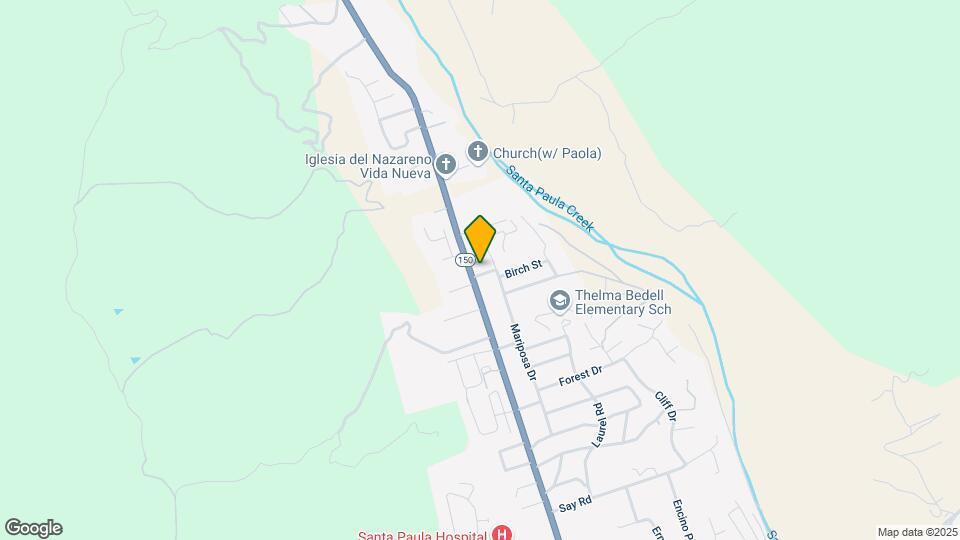 1411 Ojai Rd Map and Location Details